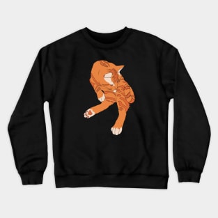 Orange Cat Energy Crewneck Sweatshirt